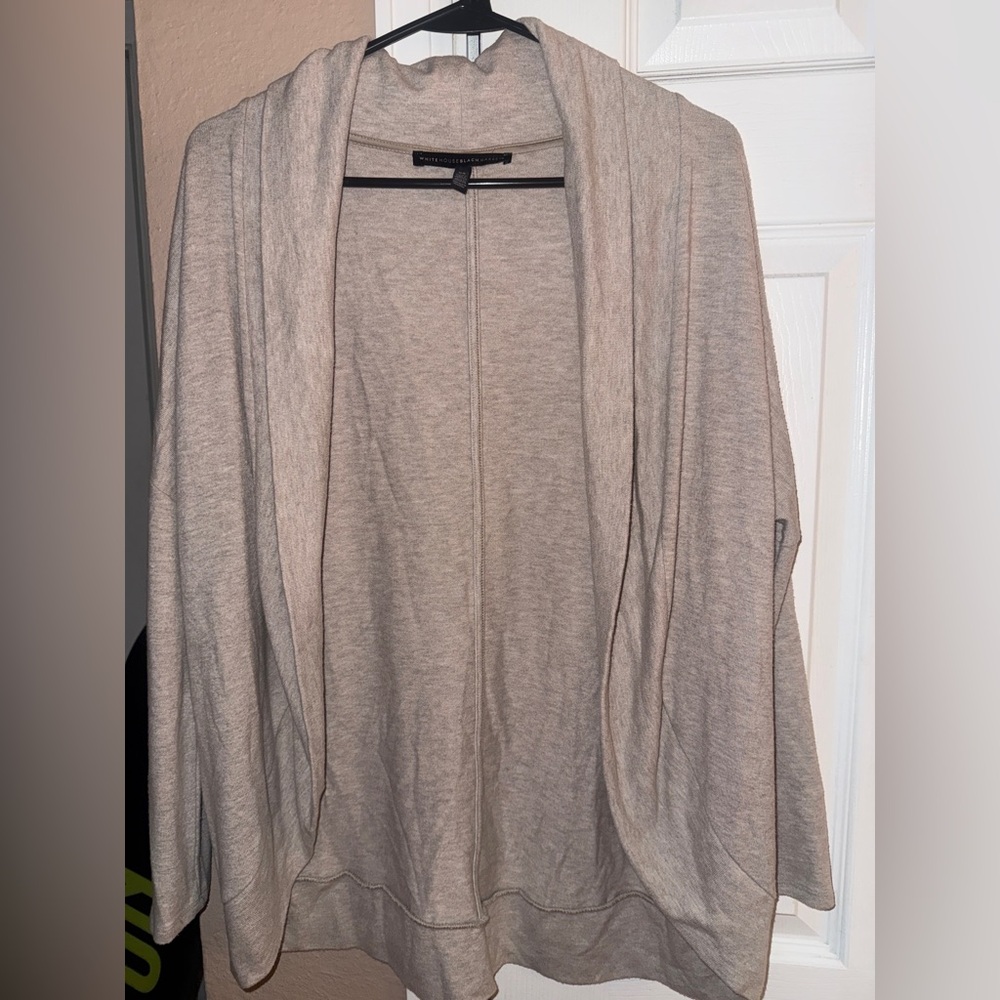 White House Black Market Light Tan Cardigan